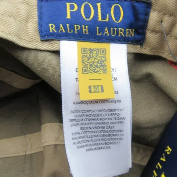 Polo Ralph Lauren Camo Tiger Patch Baseball Hat Cap Adjustable Fit NEW - Picture 12 of 15